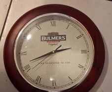 Bulmers Irish Cider pub clock working