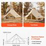 Oxford Bell Tent 4 Seasons 3 m Yurt Tent for Camping with Stove Jack Waterproof Breathable Holds up to 3 People with Zipped Detachable Floor Image 2