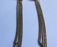 Sterling Silver 925 Gold Plated Dangle Boho Earrings 4,8g