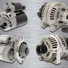 Starter motors, alternators, a/c compressors