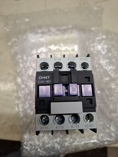 CJX2-1810 LC1 AC Contactor 18A 3 Phase 3-Pole NO Coil Voltage 380V 220V 110V 36V 24V Din Rail Mounted 3P+1NO Normal Open