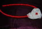 Handmade raspberry hairband