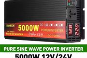 Power inverter 12v 5000w power pure sine continues 2500w