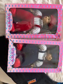 Two Vintage Nicky Monkey Dolls Boxed No. 1736 Retro 1990s Toys