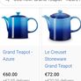 Le Creuset Blue Ombre Teapot Coffee Image 2