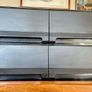 Vintage VHS VCR Cassette Holder Storage Case 40 Tapes Faux Wood Grain 1980 90s Image 3