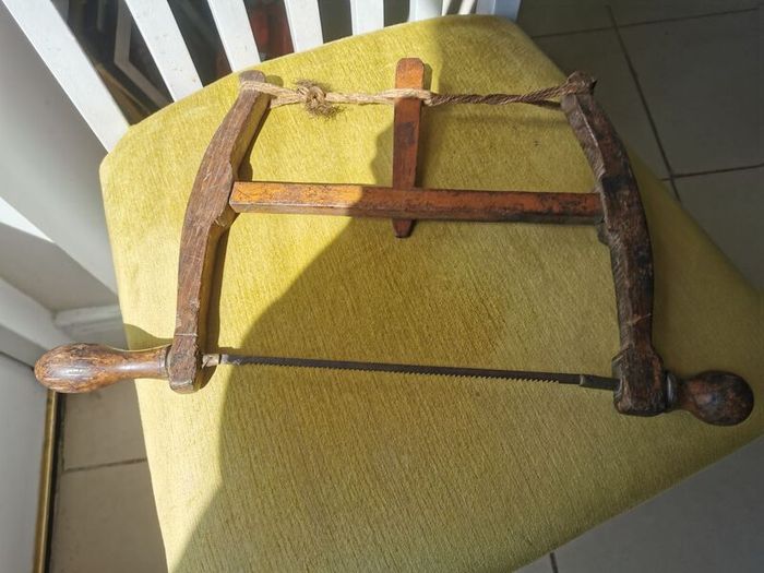 Antique Wooden Bow Saw