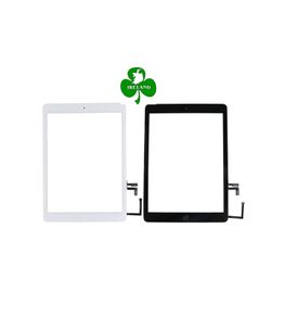 For iPad Air 1st Gen Touch Screen Digitizer Black/White Glass Home Button Adhesive