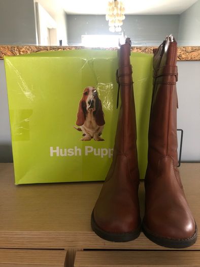New Tan long Hush Puppies boots uk 2