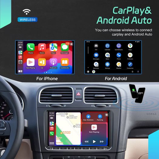 2+64g 9'' 2din Car Stereo For Vw Magotan Golf Passat Tiguan Caddy Multimedia Player Carplay Android Auto Wifi Gps Fm Rds Bt Car Audio