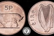 Ireland - 1975 - 5 Pence - Bull - AU - KM.22 - [2401]