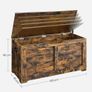 New Vintage Storage Cabinet Shoe Bench (Rustic brown) FREE P&P Image 2