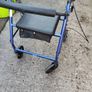 rollator with seat and storage pouch Image 7