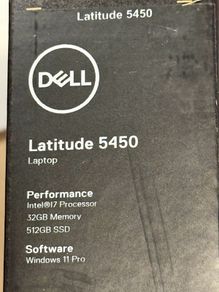 DELL Latitude 5450 Intel Core Ultra 7 165U Laptop 35.6 cm (14") Full HD 32 GB DDR5-SDRAM 512 GB SSD Wi-Fi 6E (802.11ax) Windows 11 Pro Grey Brand New Sealed 3 y Warranty RECEIPT