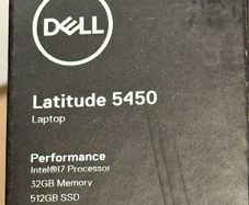 DELL Latitude 5450 Intel Core Ultra 7 165U Laptop 35.6 cm (14") Full HD 32 GB DDR5-SDRAM 512 GB SSD Wi-Fi 6E (802.11ax) Windows 11 Pro Grey Brand New Sealed 3 y Warranty RECEIPT