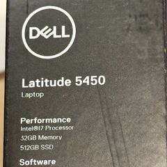 DELL Latitude 5450 Intel Core Ultra 7 165U Laptop 35.6 cm (14") Full HD 32 GB DDR5-SDRAM 512 GB SSD Wi-Fi 6E (802.11ax) Windows 11 Pro Grey Brand New Sealed 3 y Warranty RECEIPT