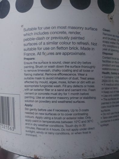 Outdoor Masonry Paint