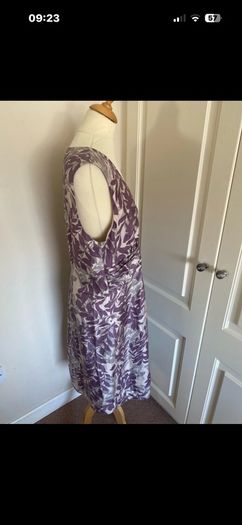 Betty Jackson Black lined silk dress size 16