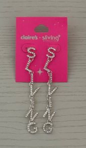 Claires X Sliving by Paris Hilton Sliving Dangly Earrings
