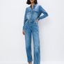 oversized style Jeans look shirt size fits xs s m never worn Image 2