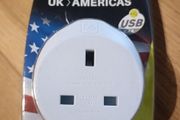 UK US Plug adapter with USB