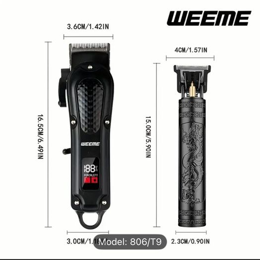 Men's Electric Hair Clipper Two-Piece Set