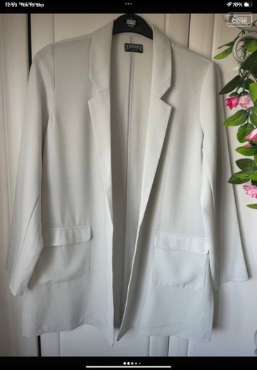 blazer bnwot grey shade layering jacket with side slits Experience of London range
