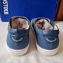 Birkingstock barrie slip ons Size 5 eu 38 blue canvas brand new boxed Image 8