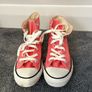 Womens pink High Top Converse in excellent condition Image 2