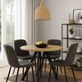 Marco Modern Extendable Round Dining Table 100-140CM Image 2