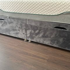 Storage ottoman small double bed