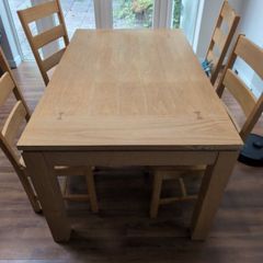 Beautiful Very Solid 5Ft Wooden Kitchen Dining Table - Can Deliver