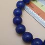 Top Quality Lapis Lazuli Bracelet Polished 11mm Gemstone Bead Image 6