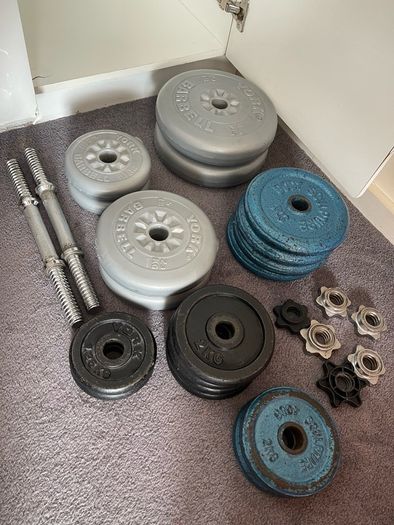 Dumbells with extra weight