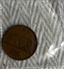 Irish Halfpenny 1965