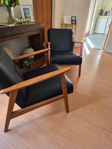 2 Black Armchairs from IKEA