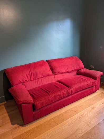 Red 3 Seater Couch
