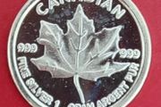 CANADA 1g Pure Silver Maple Leaf Coin