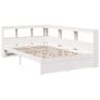 Bookcase Bed without Mattress White 90x190 cm Solid Wood Pine Image 4