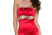 dress Satin look size 6 8 10 12 with leo style small bow