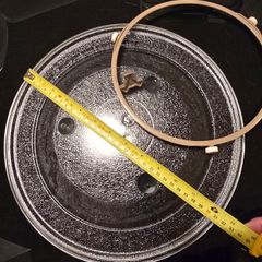 Microwave glass turntable plate
