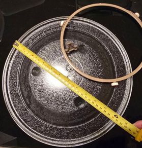 Microwave glass turntable plate