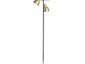 Floor Lamp 30 x 30 x 155 cm Black Golden Metal