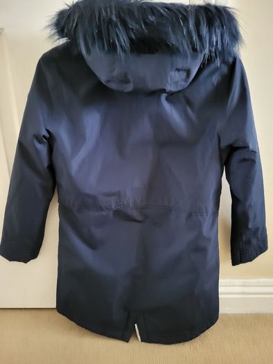 Girls' Waterproof Parka Jacket / Navy/11-12 yrs old