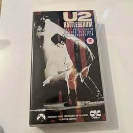 U2 - Rattle and Hum. Poster and Original VHS Video.