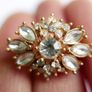 Vintage Crystal Snowflake Brooch Image 7