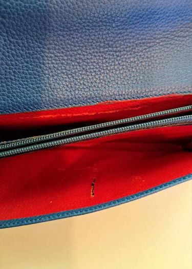 Celine Large Flap Wallet, Cobalt Blue, Phoebe Philo