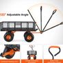 Heavy Duty Garden Dump Cart 399kg Metal Utility Wagon with Dump Function Image 6