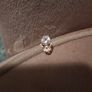 rose gold skull earring Image 3