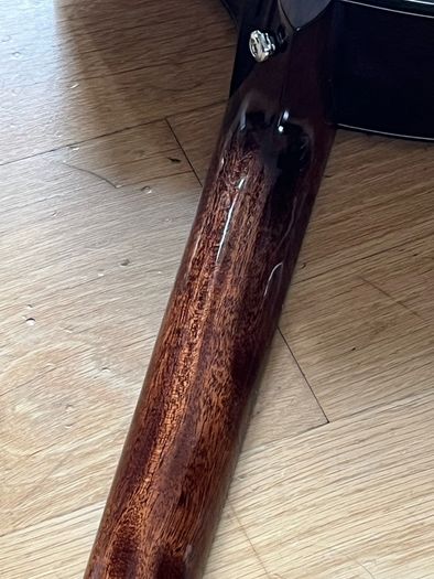 Electric acoustic left handed guitar